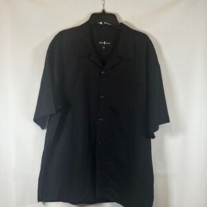 Blue Jazz 100% Linen Men's Short Sleeve Camp Shirt Size 2XL